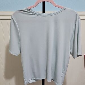 Sky Blue Women's Short Sleeve Top